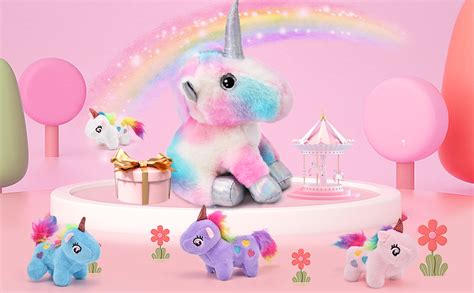 Tacobear Peluche Licorne Jouet Pour Fille Peluche Maman Licorne Avec