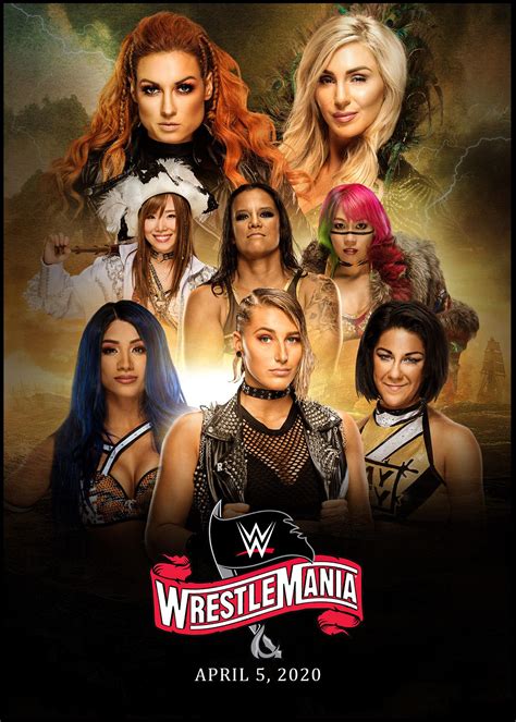 [OC] Wrestlemania 36 Poster - Women's Edition : r/SquaredCircle