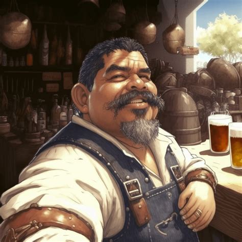 My Dad As The Dwarf Bartender In My Dnd Campaign Raigrinding