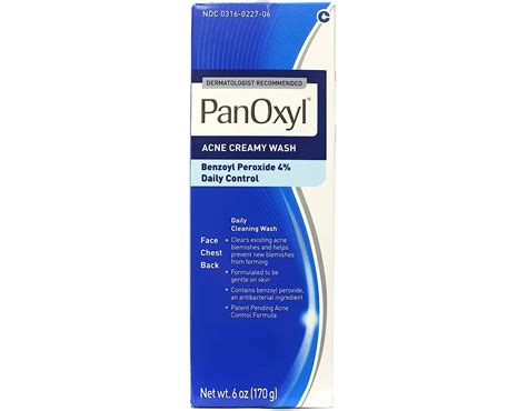 Panoxyl 4 Benzoyl Peroxide Acne Creamy Wash 6 Oz Pack Of 2 In