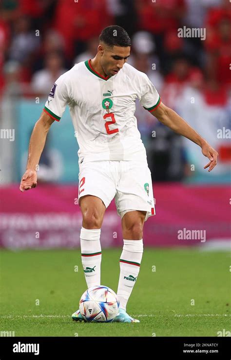 Doha Qatar Th November Achraf Hakimi Of Morocco During The