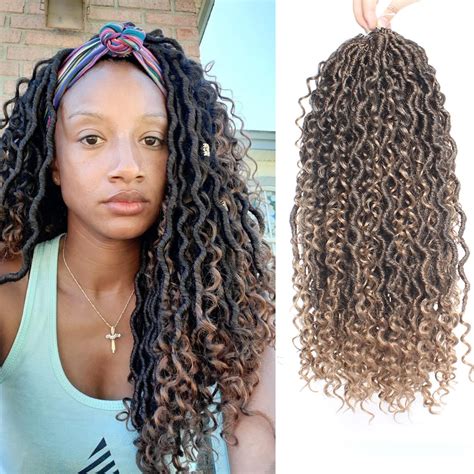 Buy Zrq Packs Boho Faux Locs Crochet Hair Inch Goddess Locs