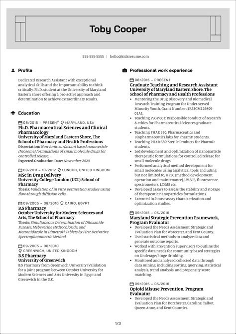 Sample Resume Clinical Trials Assistant Resume Example Gallery