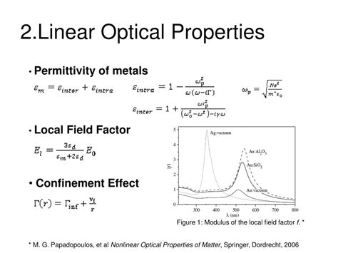 PPT Optical Nonlinear Properties Of Noble Metal Nanoparticles And