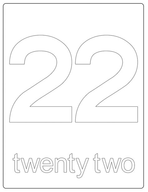 Number 22 Worksheets For Preschoolers Ncejomunicipaldechinu