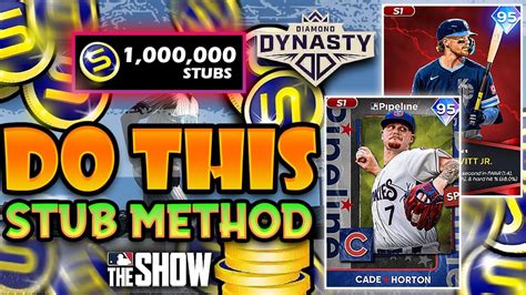 HOW TO MAKE STUBS FAST EASY IN MLB THE SHOW 24 EASY METHOD DIAMOND