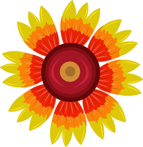 Indian blanket flower vector art for graphic design and decorative element 8615797 Vector Art at ...