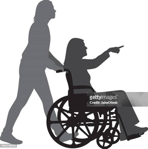 People Silhouettes Wheelchair Photos And Premium High Res Pictures