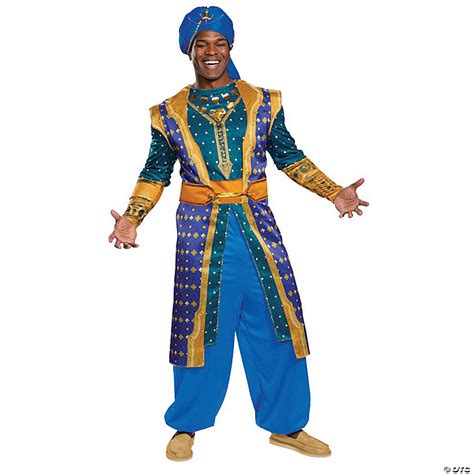 Men's Plus Size Deluxe Aladdin™ Live Action Genie Costume | Halloween Express