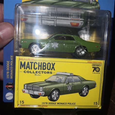 2023 Matchbox Collectors 1978 Dodge Monaco Police Green 70 Years Anniversary Ebay