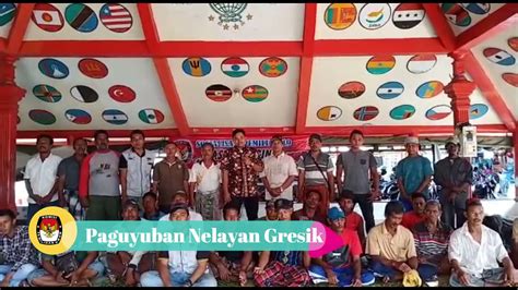 DEKLARASI Sukseskanpemilu Paguyuban Nelayan KPU Kabupaten Gresik