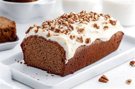 Gingerbread Loaf With Cream Cheese Frosting Insanely Good