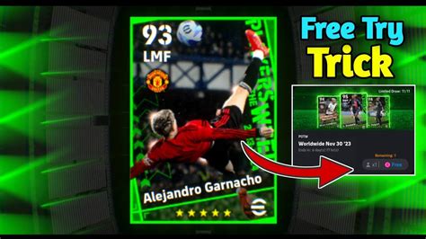 Trick To Get Free Alejandro Garnacho Potw Card In Efootball 2024 Potw