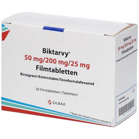 BIKTARVY 50 Mg 200 Mg 25 Mg Filmtabletten 30 St Mit Dem E Rezept Kaufen