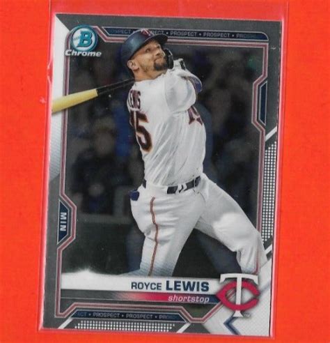 Bowman Prospects Chrome Base Bcp Royce Lewis Minnesota Twins