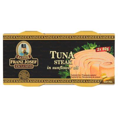 Franz Josef Kaiser Exclusive Tuňák steak ve slunečnicovém oleji 2 x 80g