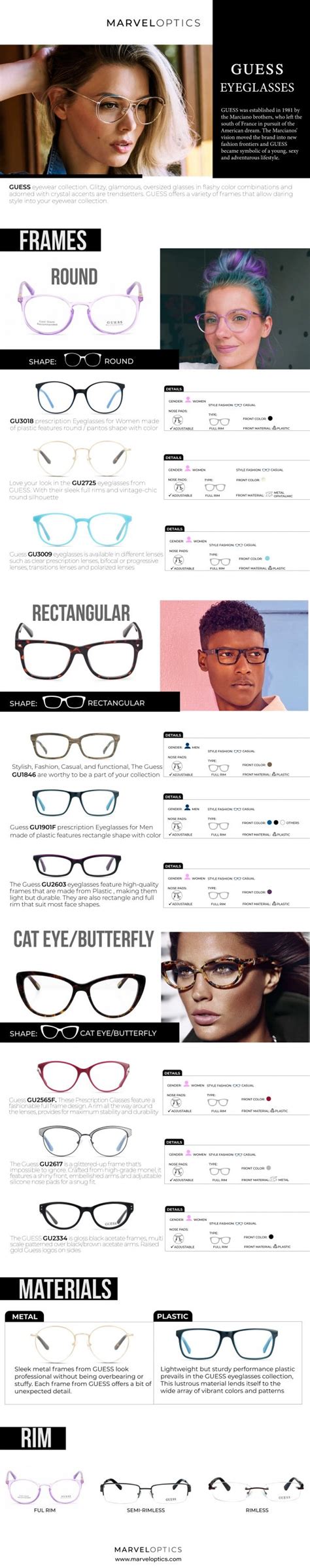 GUESS Eyewear Guide for Women and Men | Marvel Optics