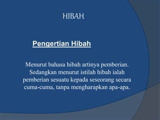 Ppt Shadaqah Hibah Dan Hadiah Ppt