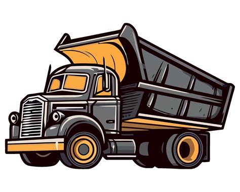 dump truck illustration  vector art  vecteezy