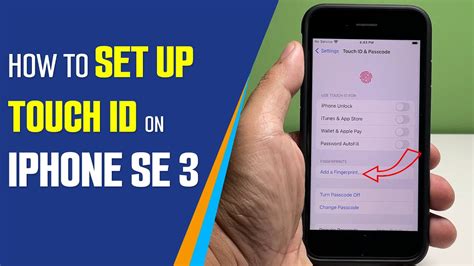 How To Set Up Touch Id On Iphone Se Youtube