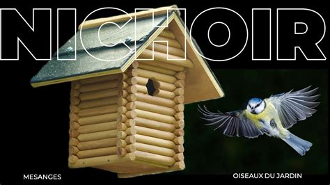 Nichoir Oiseaux Exterieur Nid Mesange Cabane Oiseaux Bois Abri Oiseaux