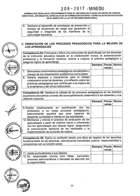 RSG N 208 2017 MINEDU Normas Que Regulan El Procedimiento Para El