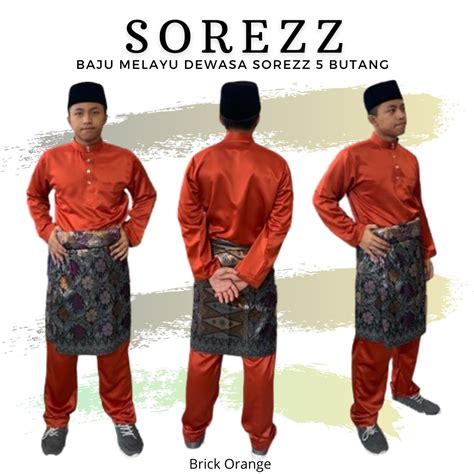 Baju Melayu Sorezz 5 Butang 2024 Butik Byserra