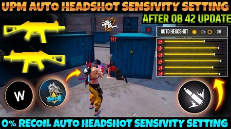 Ump No Recoil Auto Headshot Sensivity Setting After New Update Ump