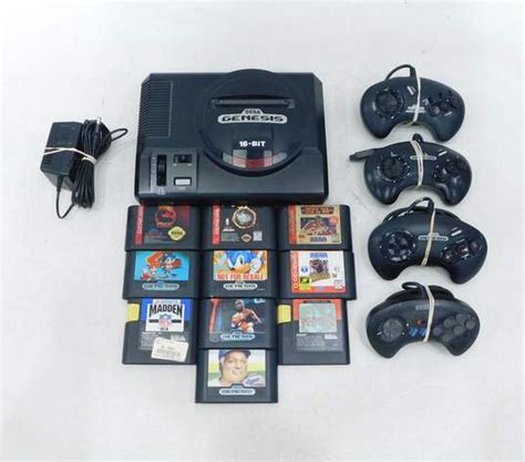 Buy the Sega Genesis Model 1 w/ 10 Games | GoodwillFinds