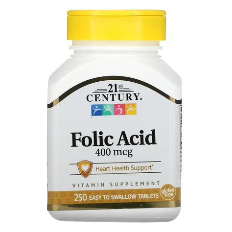 St Century Folic Acid Mcg Easy To Swallow Tablets