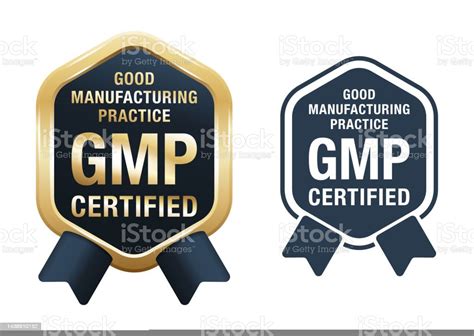 Gmp Certified Badge Good Manufacturing Practices Stock Illustration Download Image Now