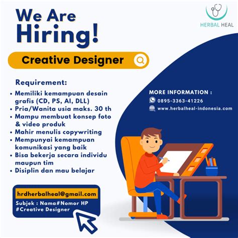 Lowongan Kerja Creative Designer Di Herbal Heal LokerJogja ID