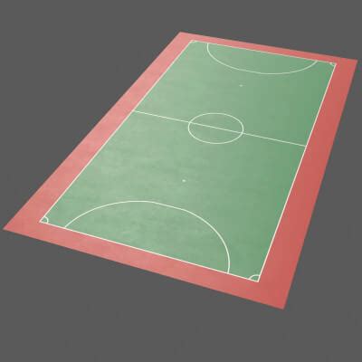 Soccer and Football Court Floor - 3D Model by PBR Cool