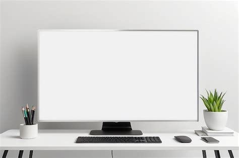 Premium Photo Laptop With A White Screen Isolated Working Desk