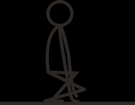 Download Stickman Sitting Silhouette | Wallpapers.com