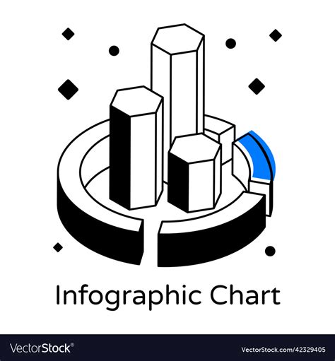 Infographic Chart Royalty Free Vector Image Vectorstock