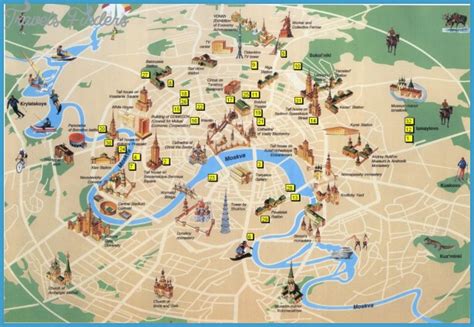 Map of Moscow - TravelsFinders.Com