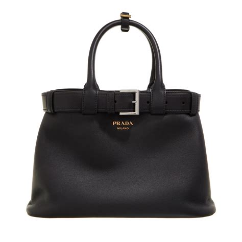 Prada Borsa a mano Black Rymlig shoppingväska