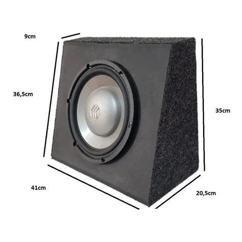 Caixa De Som Compacta Rebaixada Subwoofer Mdf Slim Rms Picapes