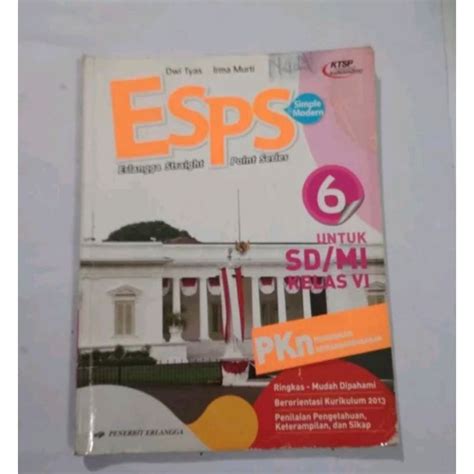 Jual Esps Pkn Bahasa Indonesia Untuk Sd Mi Kelas Vi K Penerbit