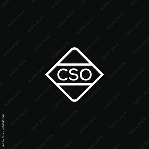 Cso Letter Design For Logo And Iconcso Monogram Logovector