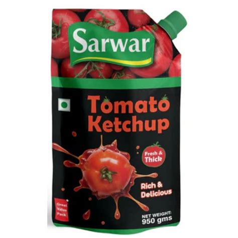 Tomato Ketchup Nozzle 950 Gm Sarwar Jitco