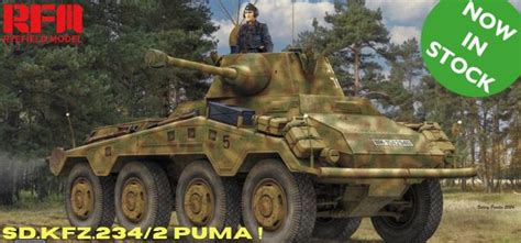 Rye Field Sd Kfz 234 2 Puma New Tool Panther Ausf G April Sales