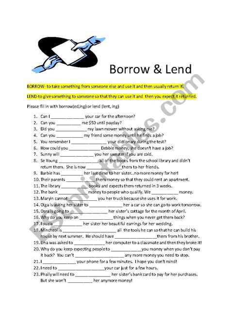 Borrower Worksheet