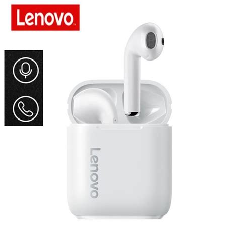 Lenovo LP2 Véritable TWS Écouteurs Blanc Casque Sans fil Bluetooth 5 0