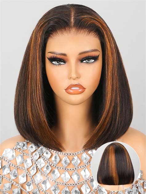 Megalook Gluless Bob Wigs Human Hair Pre Plucked Pre Cut