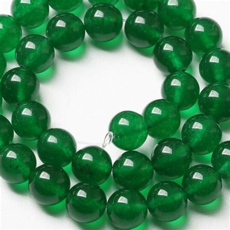 Fio Jade Verde Pedra Natural 8 Mm Aprox 48 Conta C Nf Elo7