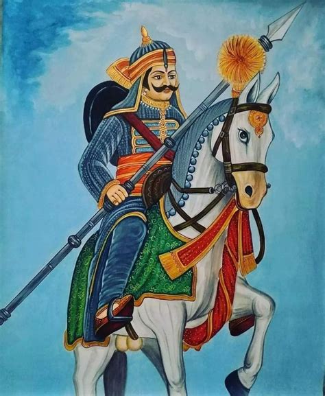 Maharana Pratap Maharana Pratap Art Indian History Traditional