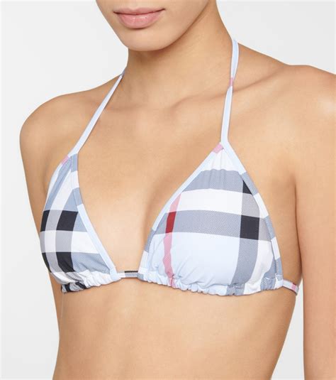 Burberry Checked Triangle Bikini Burberry