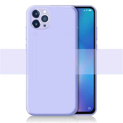 Capa Iphone 11 Pro Silicone Líquido Lilás Película De Vidro